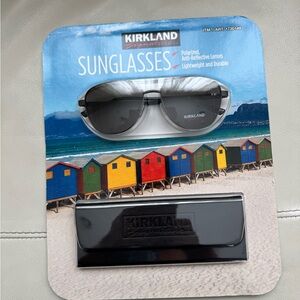 Brand New Men’s Kirkland Signature Sunglasses Polarized, with case